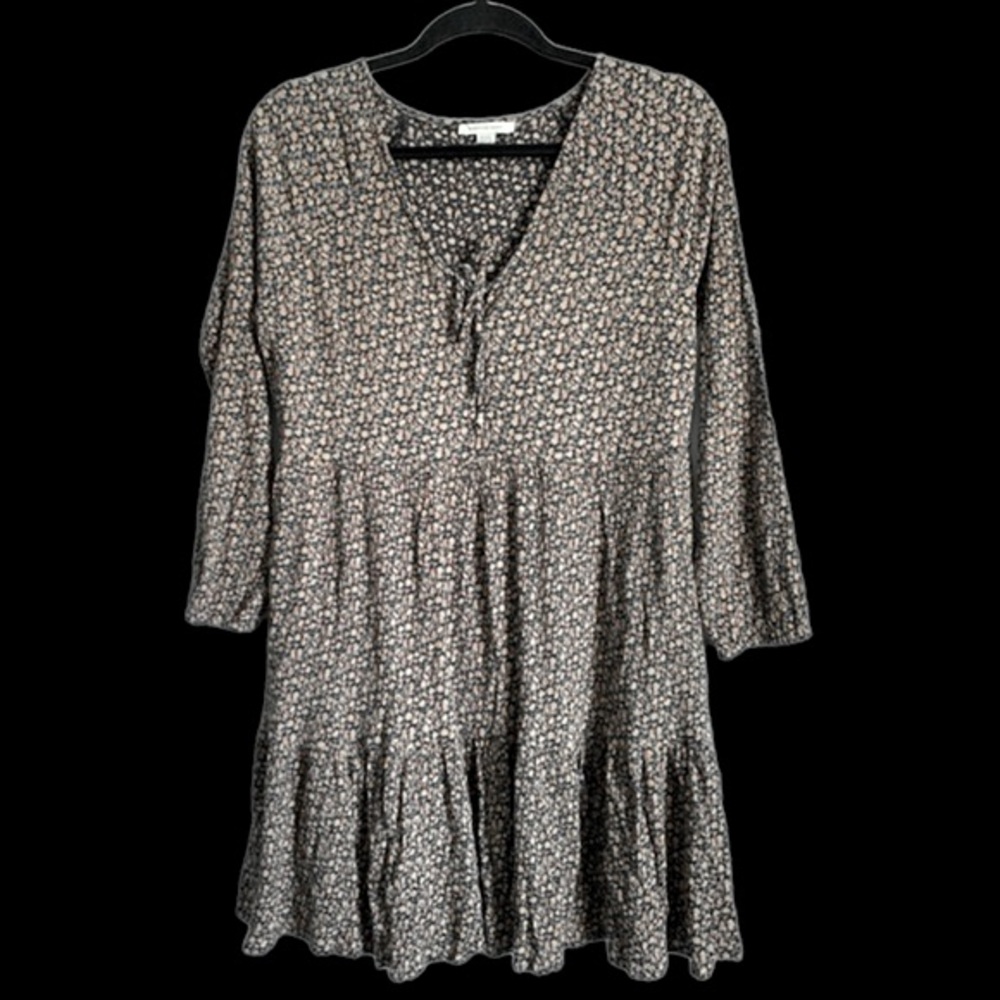 American Eagle Outfitters Floral Print Tiered Mini Dress